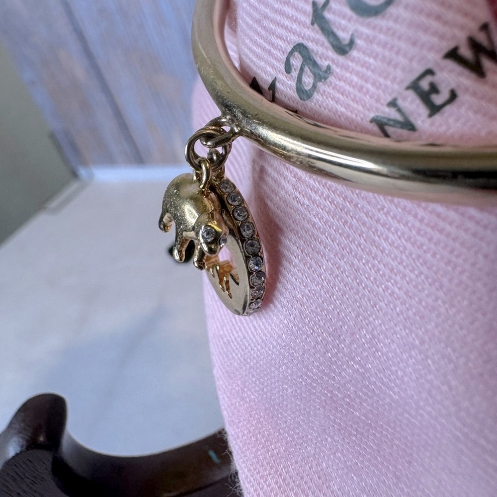 Kate Spade Rare Mama Bear Bangle Bracelet + dust bag EUC retails $125 - Picture 12 of 12
